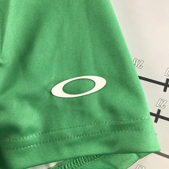 Oakley Golf Shirt Mens Large Green Reduct Polo Hydrolix Virulent FOA404357X - Picture 6 of 11